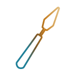 palette knife vector graphic