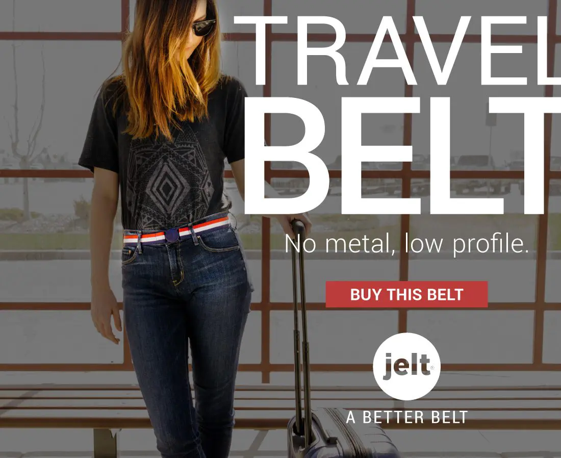 Jelt belt online ad for travel