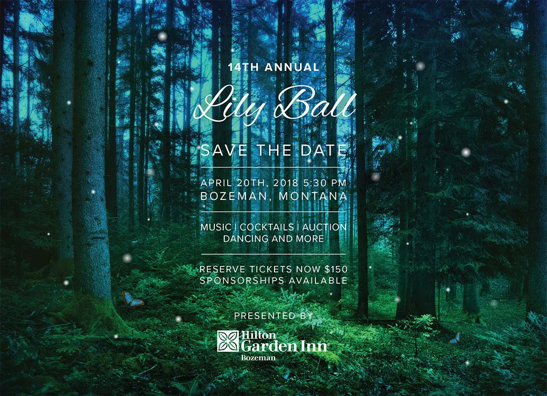 Lilly Ball for Thrive Save the Date for 2018