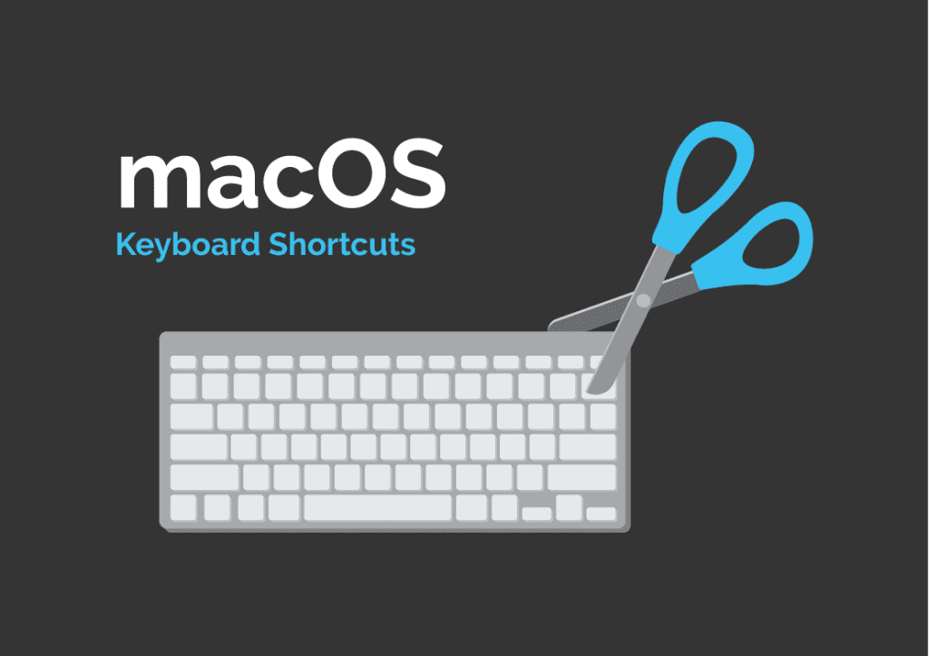 graphic illustration of scissors cutting a keyboard