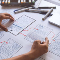 web-design-montana-wireframes person wireframing a website