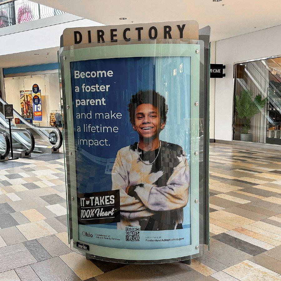 Ohio Department of Job & Family Services Mall Advertisement