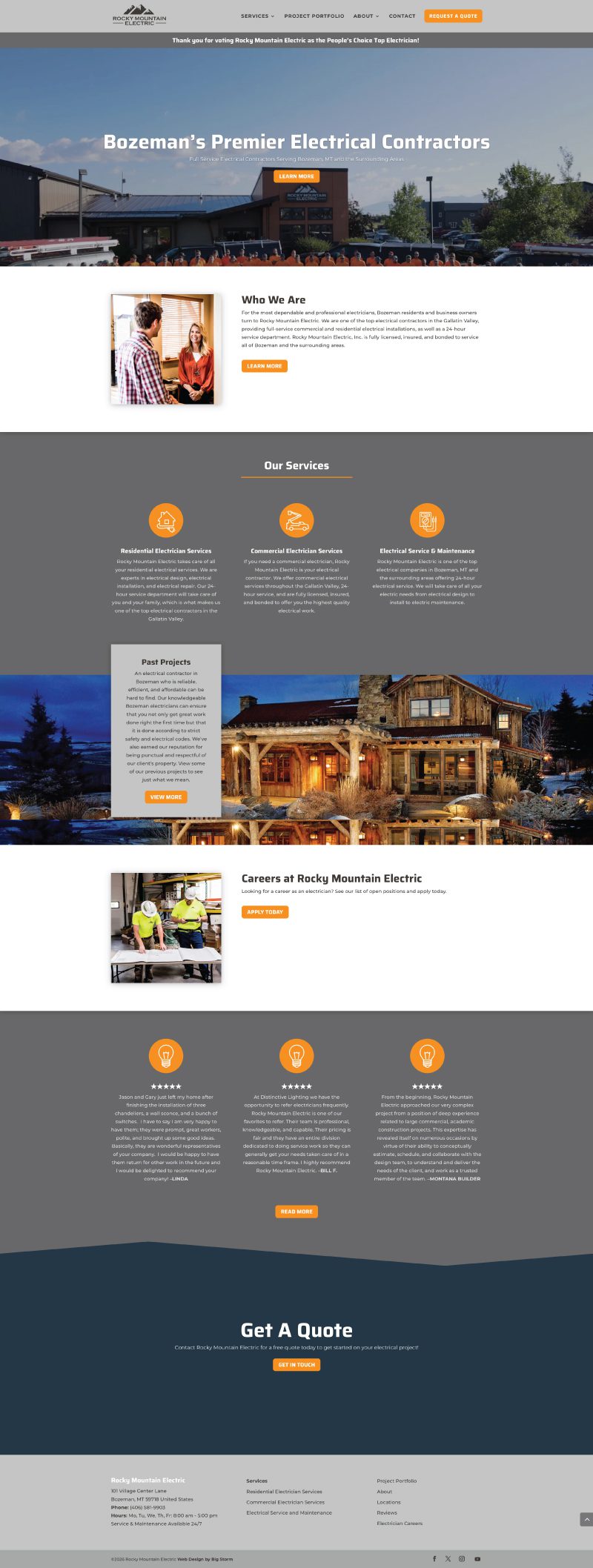 Great Northern Metal Company Website Homepage
